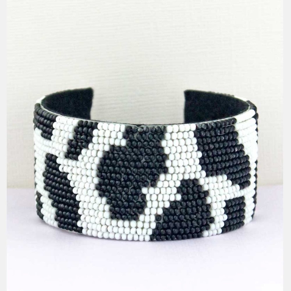 Seabead cow print cuff